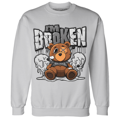 Retro High OG Black White 1s Sweatshirt Match Im Broken BER - NastyJamz