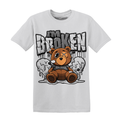 Retro High OG Black White 1s T Shirt Im Broken BER - NastyJamz