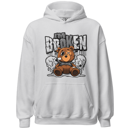 Retro High OG Black White 1s Hoodie Match Im Broken BER - NastyJamz