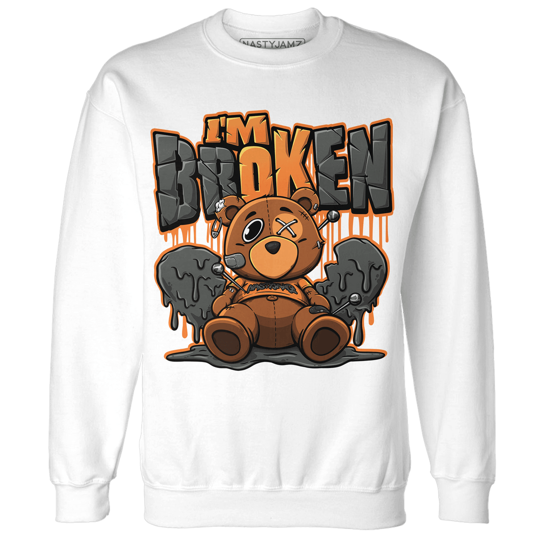 Fear Pack 3s Sweatshirt Match Im Broken BER - NastyJamz