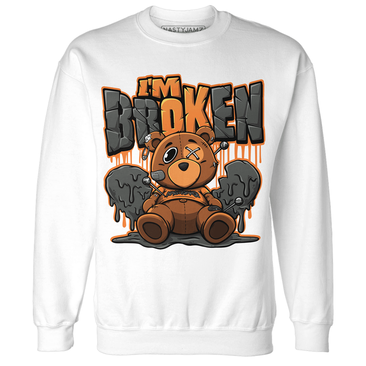 Fear Pack 3s Sweatshirt Match Im Broken BER - NastyJamz