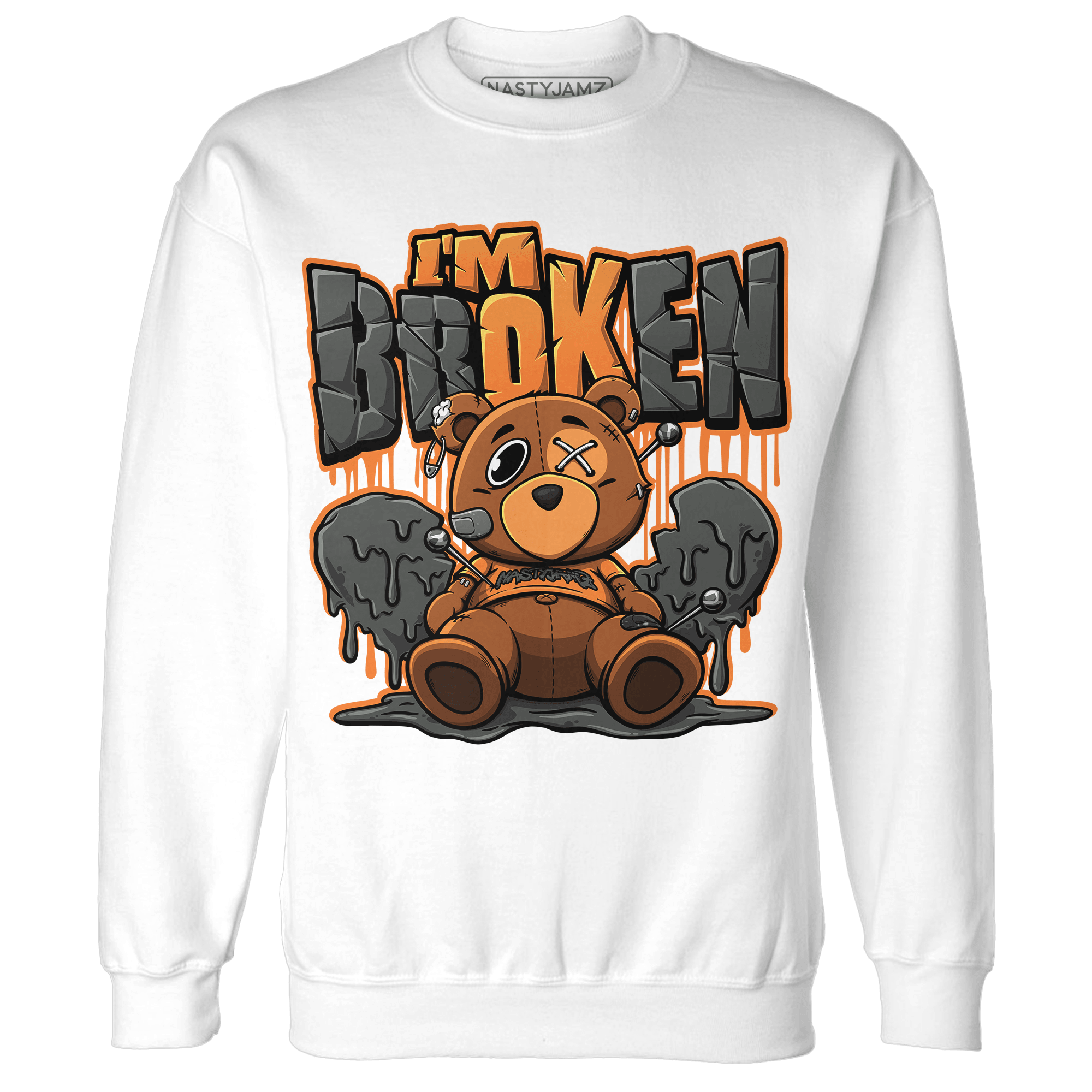 Fear Pack 3s Sweatshirt Match Im Broken BER - NastyJamz