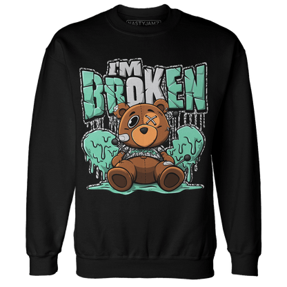 Green Glow 3s Sweatshirt Match Im Broken BER - NastyJamz