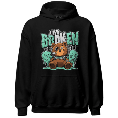 Green Glow 3s Hoodie Match Im Broken BER - NastyJamz