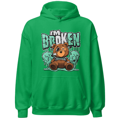 Green Glow 3s Hoodie Match Im Broken BER - NastyJamz