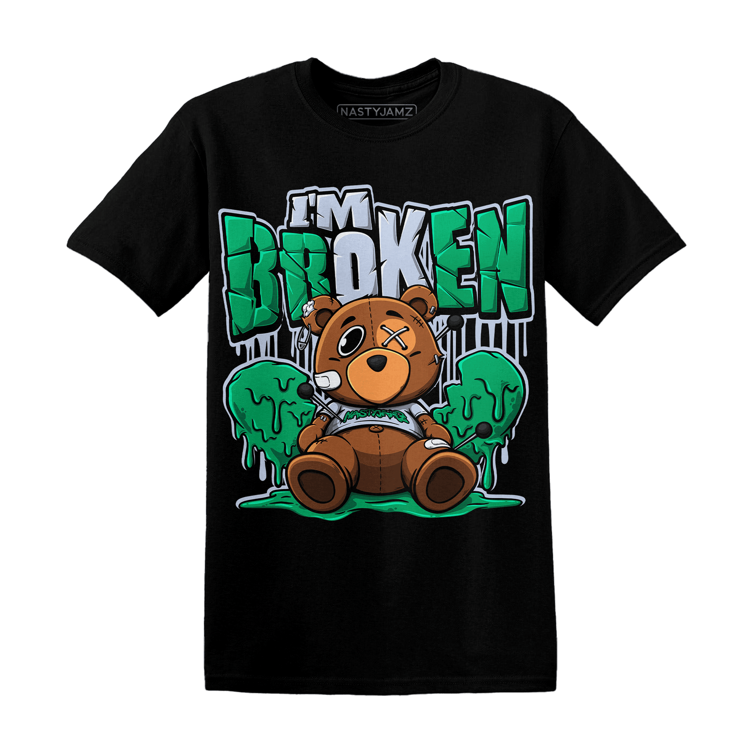 Lucky Green 5s T Shirt Im Broken BER - NastyJamz
