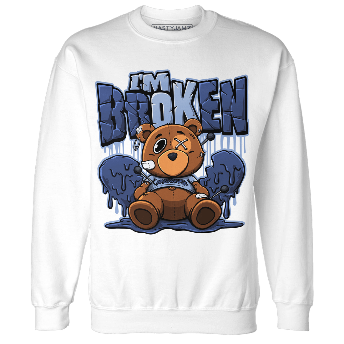 Midnight Navy 5s Sweatshirt Match Im Broken BER - NastyJamz