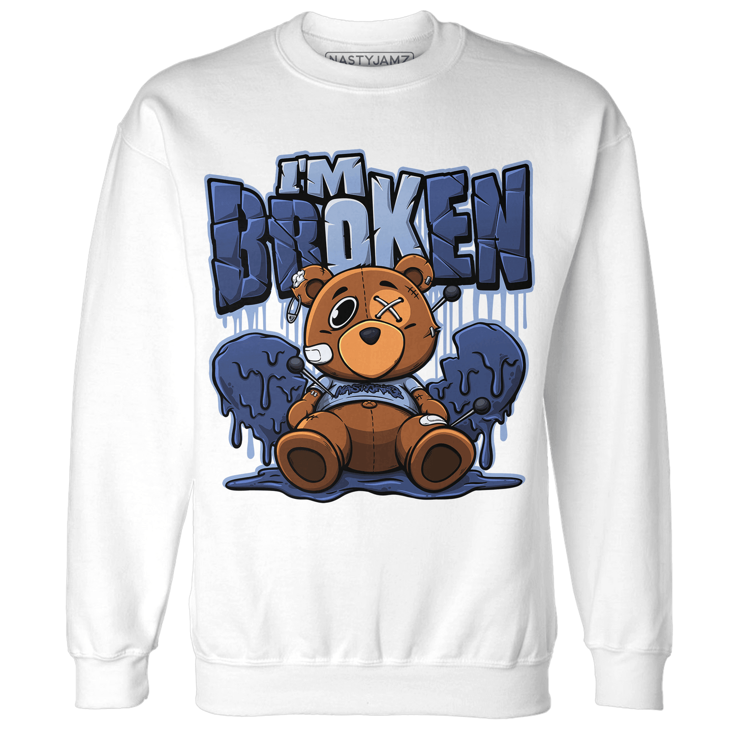 Midnight Navy 5s Sweatshirt Match Im Broken BER - NastyJamz