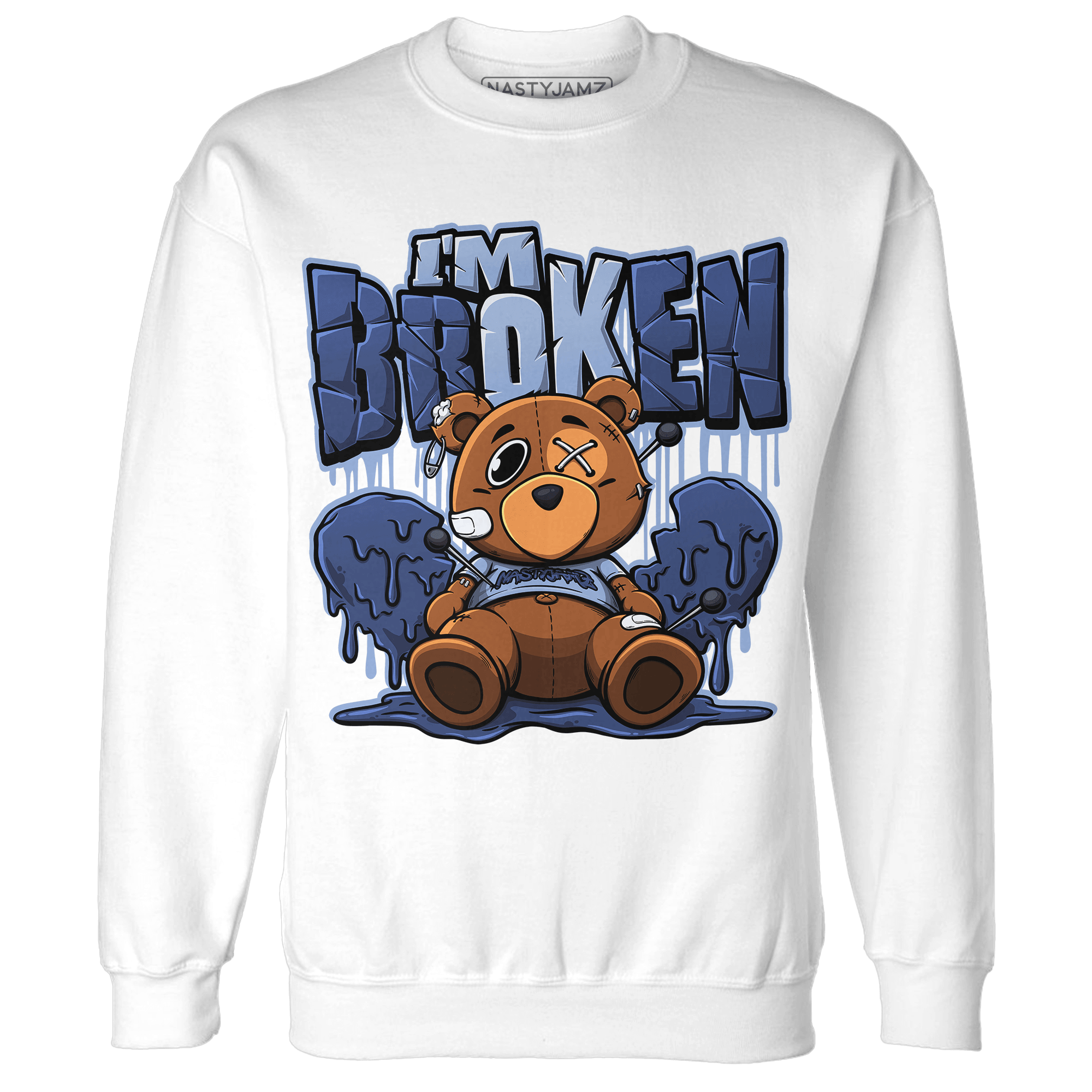 Midnight Navy 5s Sweatshirt Match Im Broken BER - NastyJamz