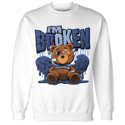 Midnight Navy 5s Sweatshirt Match Im Broken BER - NastyJamz