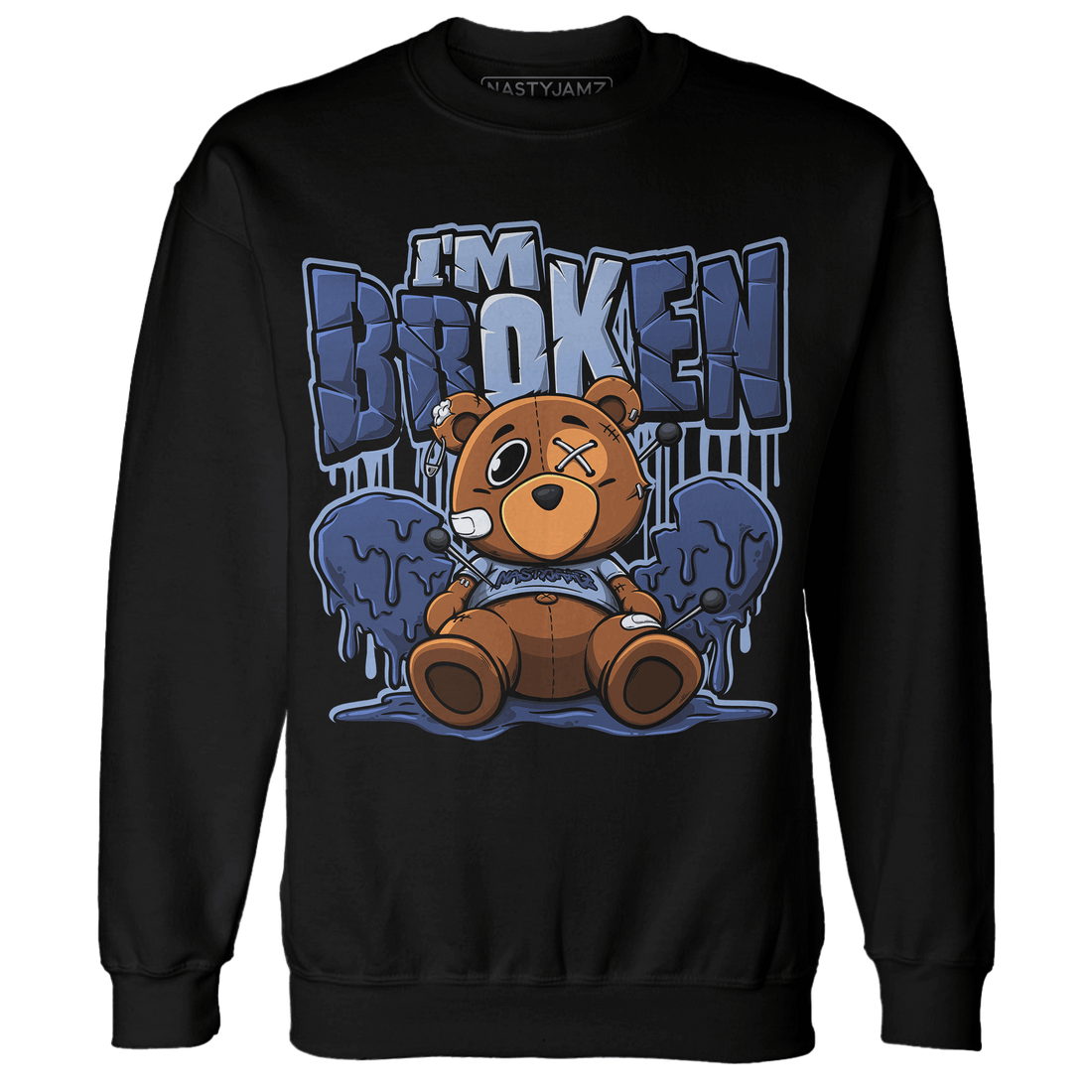 Midnight Navy 5s Sweatshirt Match Im Broken BER - NastyJamz