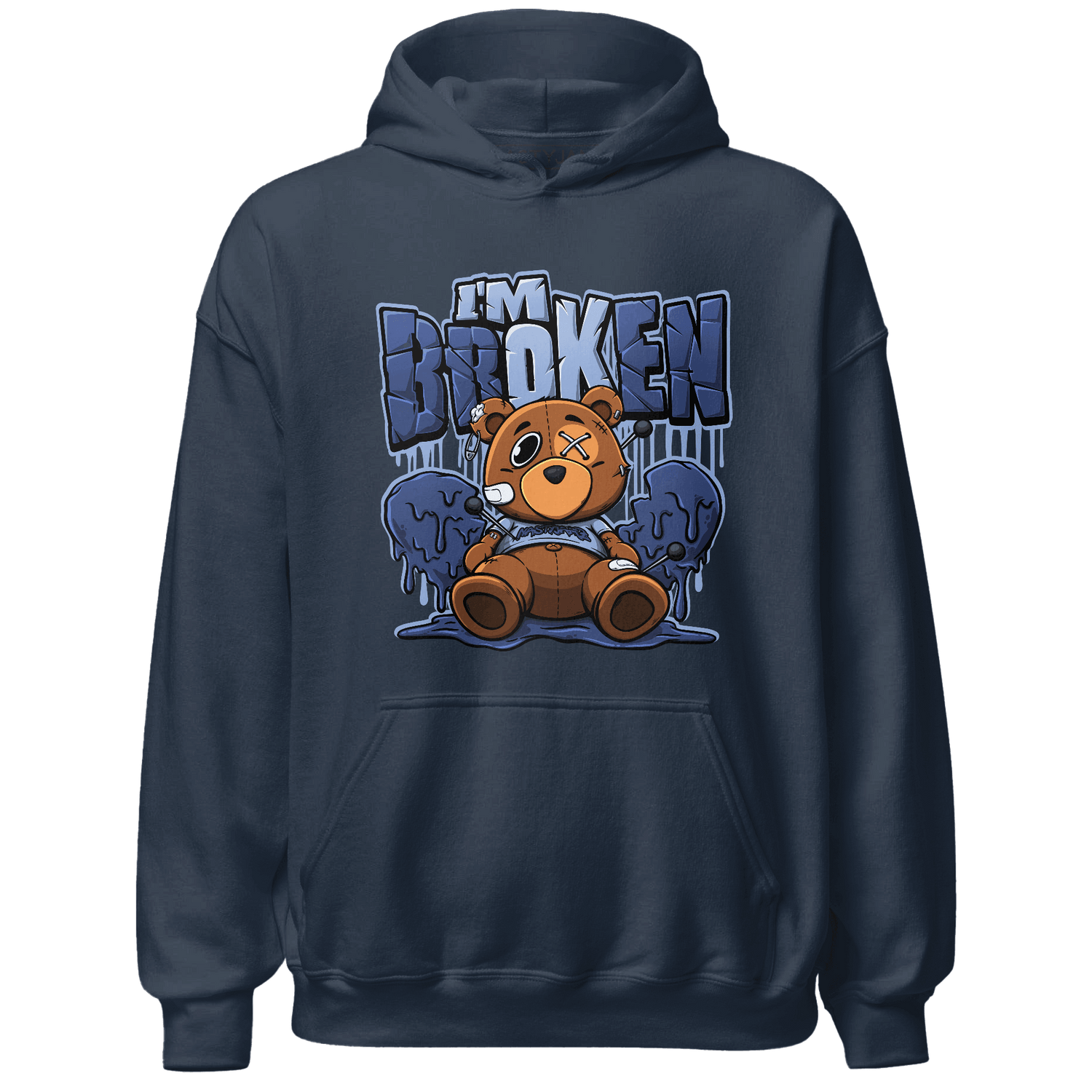 Midnight Navy 5s Hoodie Match Im Broken BER - NastyJamz