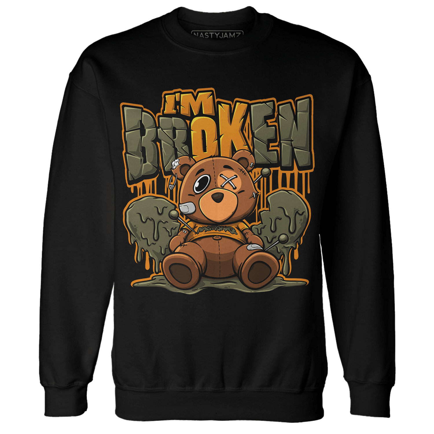 Olive 5s Sweatshirt Match Im Broken BER - NastyJamz