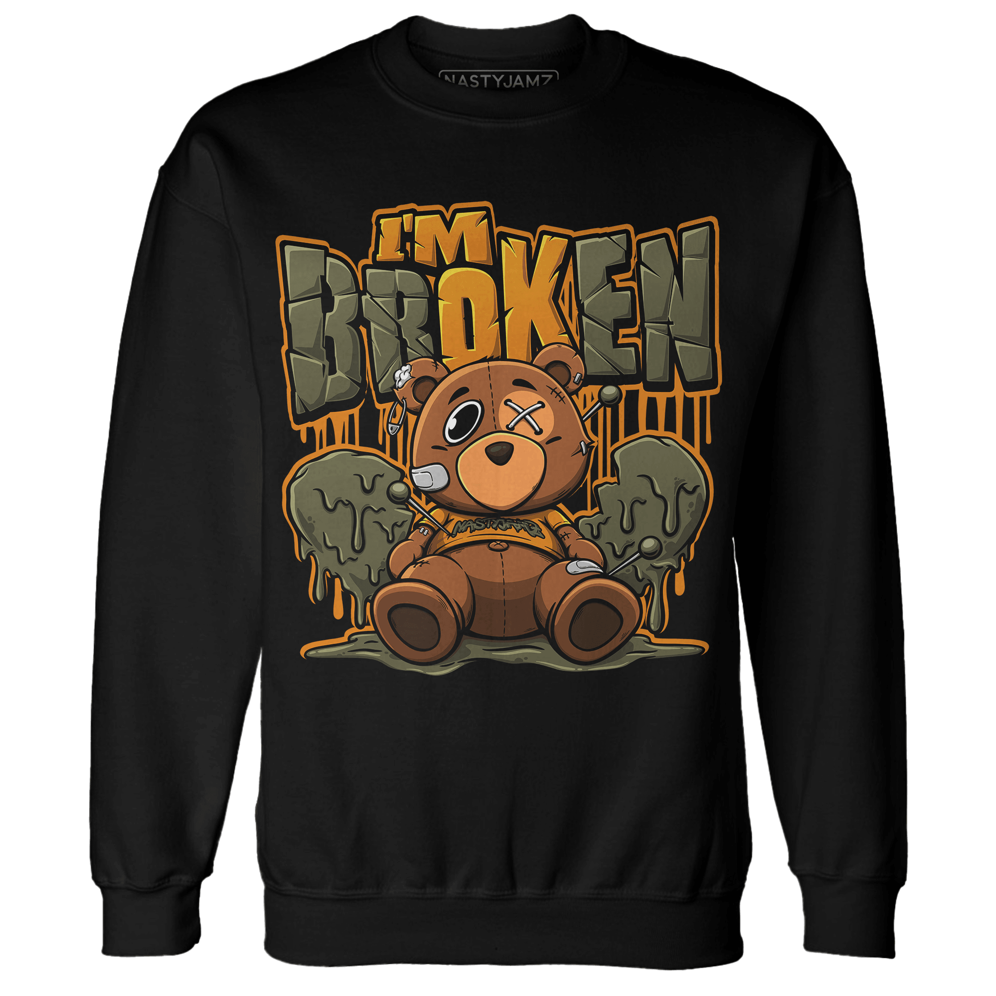 Olive 5s Sweatshirt Match Im Broken BER - NastyJamz
