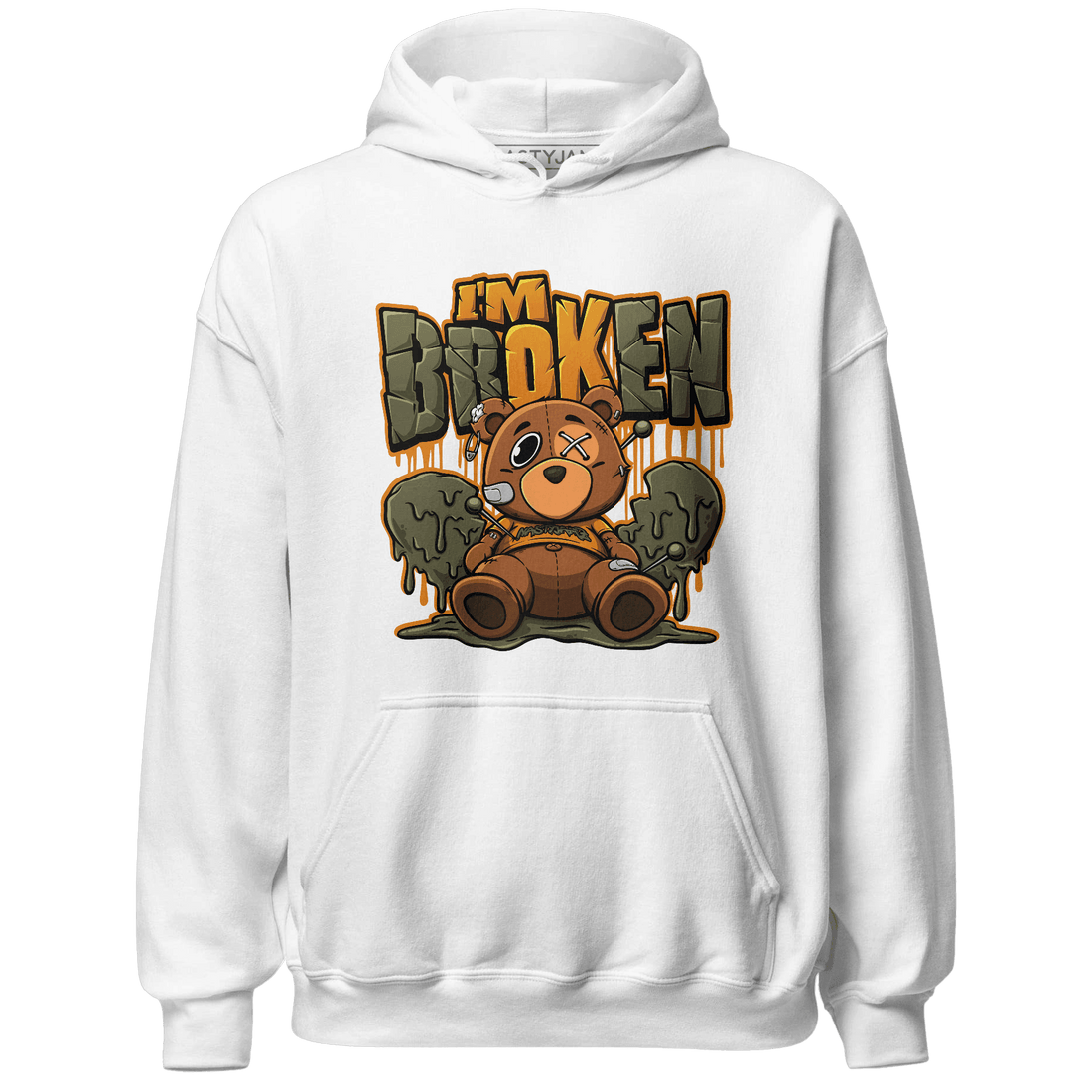 Olive 5s Hoodie Match Im Broken BER - NastyJamz