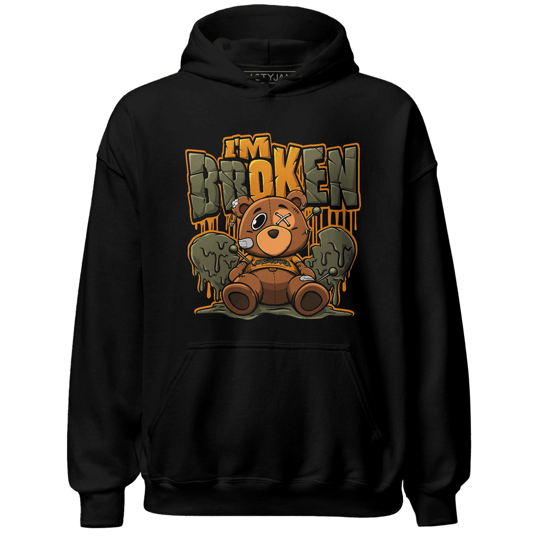 Olive 5s Hoodie Match Im Broken BER - NastyJamz