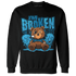 Powder Blue 9s Sweatshirt Match Im Broken BER - NastyJamz