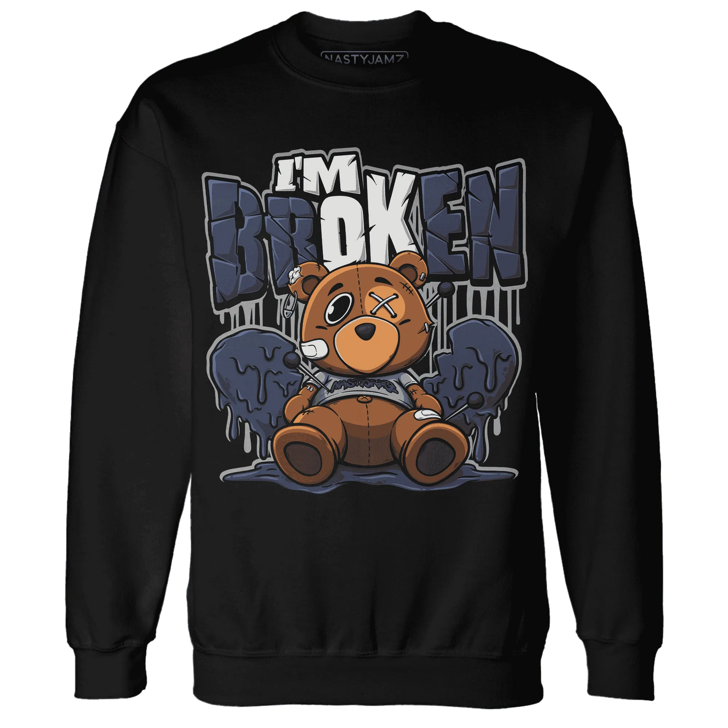 VaporMax-Plus-Midnight-Navy-White-Metallic-Silver-NastyJamz-Sweatshirt-Match-Im-Broken-BER