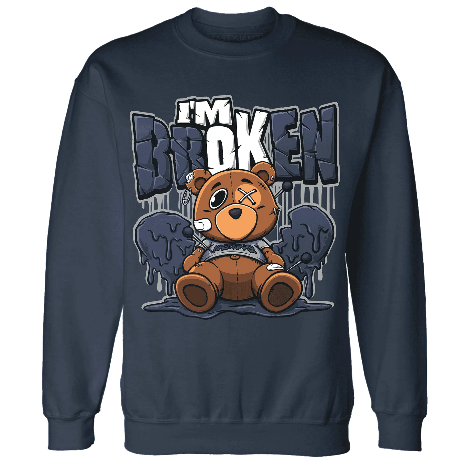 VaporMax-Plus-Midnight-Navy-White-Metallic-Silver-NastyJamz-Sweatshirt-Match-Im-Broken-BER