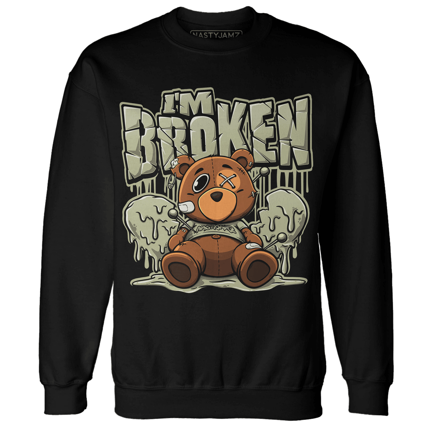 Yeezy Slide Resin Sweatshirt Match Im Broken BER - NastyJamz