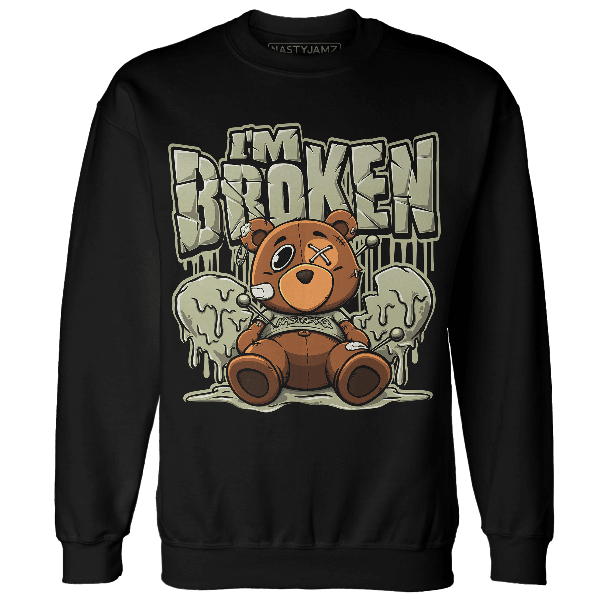 Yeezy Slide Resin Sweatshirt Match Im Broken BER - NastyJamz