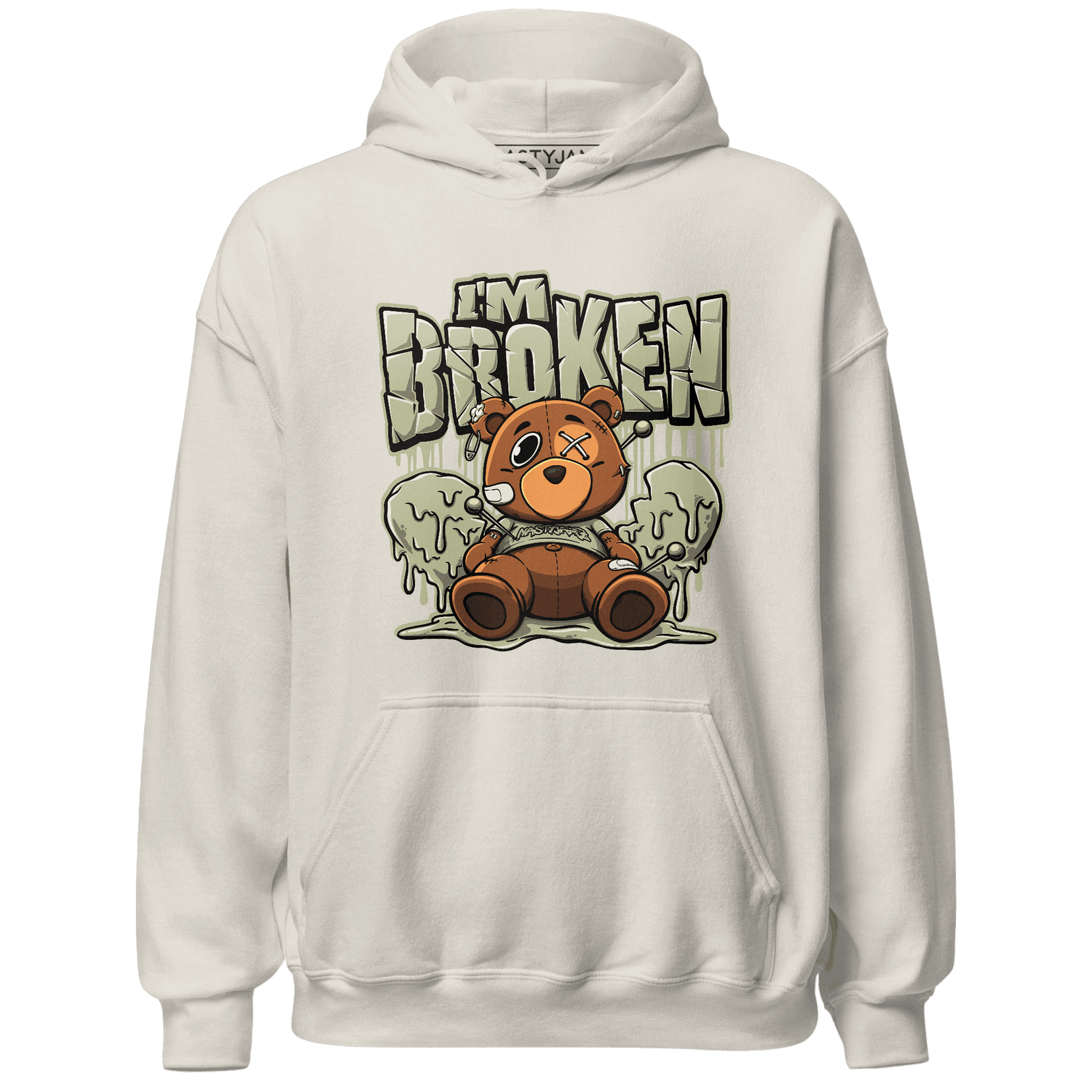 Yeezy Slide Resin Hoodie Match Im Broken BER - NastyJamz