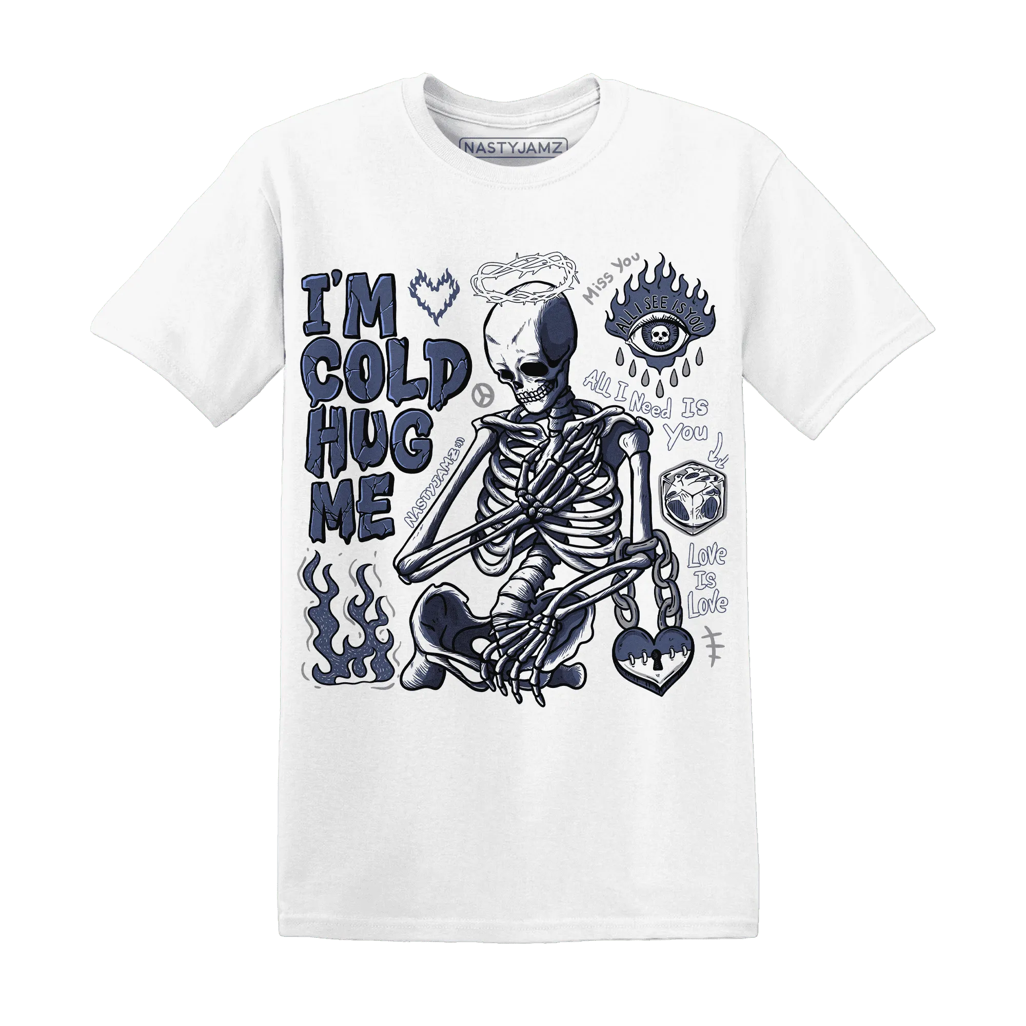 Low-Diffused-Blue-11s-NastyJamz-T-Shirt-Match-Im-Cold-Hug-Me