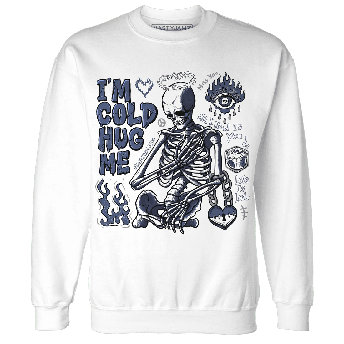 Low-Diffused-Blue-11s-NastyJamz-Sweatshirt-Match-Im-Cold-Hug-Me