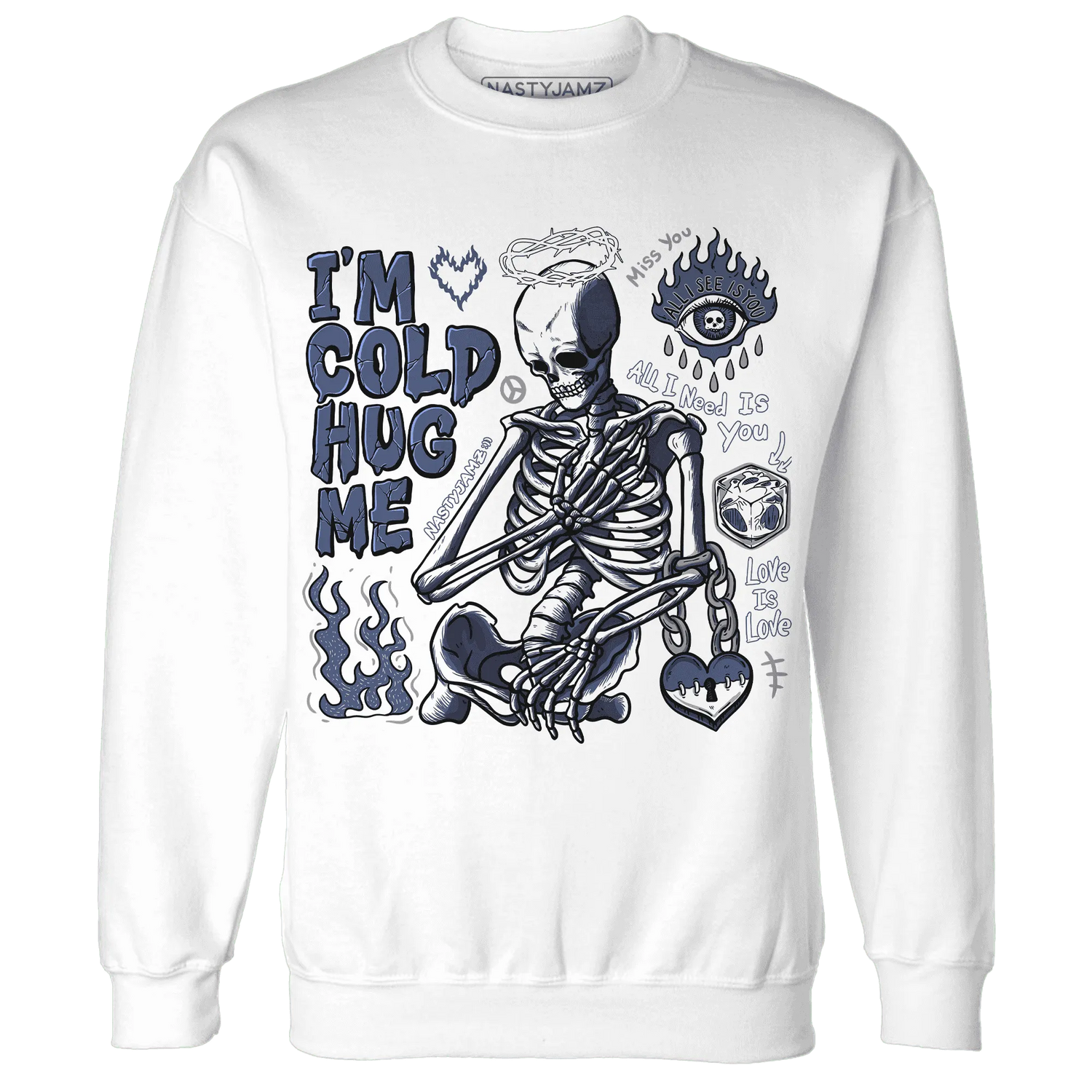 Low-Diffused-Blue-11s-NastyJamz-Sweatshirt-Match-Im-Cold-Hug-Me
