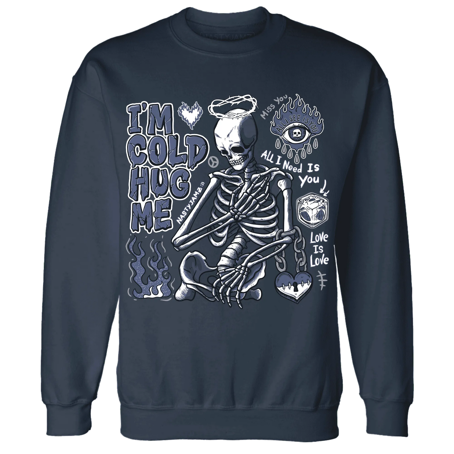 Low-Diffused-Blue-11s-NastyJamz-Sweatshirt-Match-Im-Cold-Hug-Me
