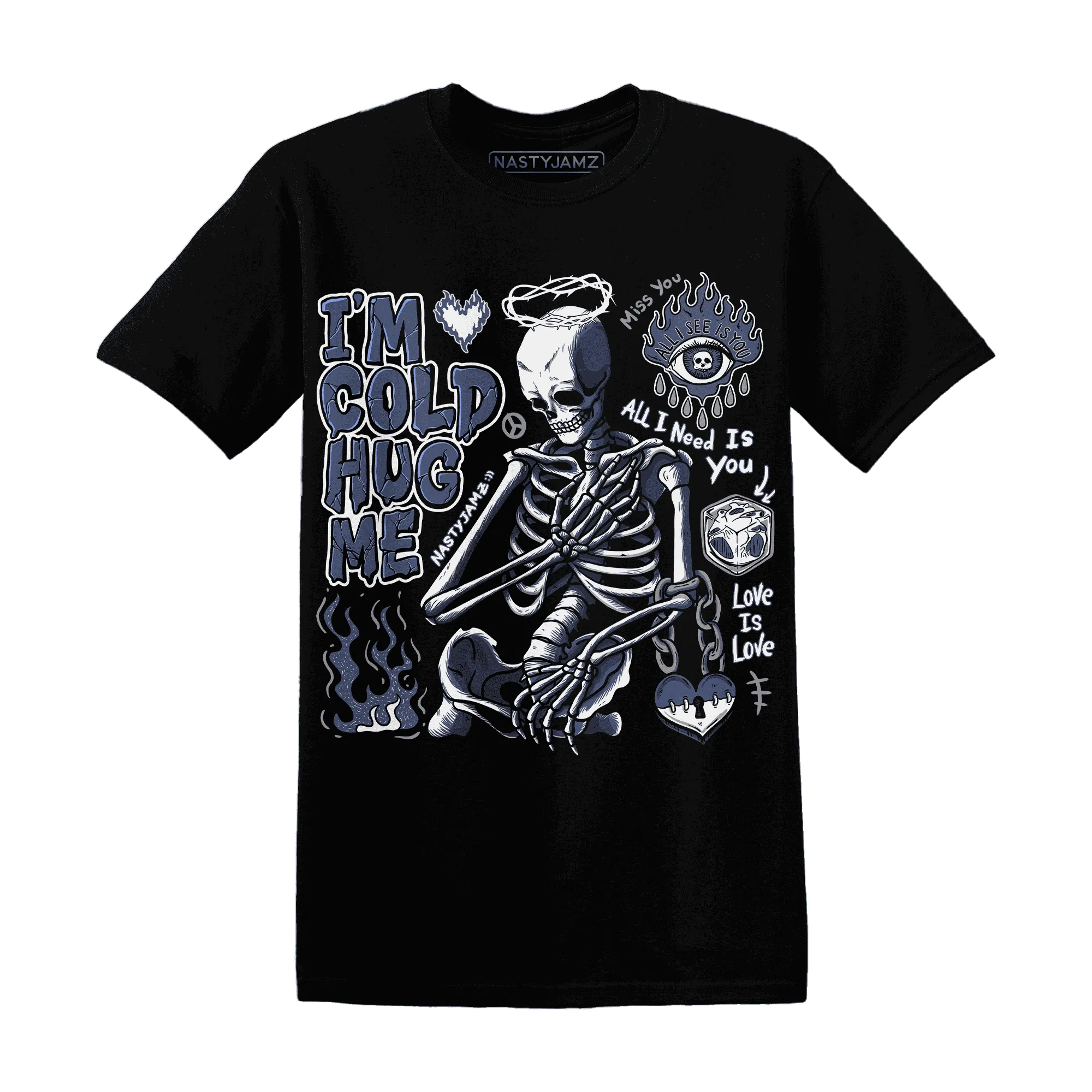 Low-Diffused-Blue-11s-NastyJamz-T-Shirt-Match-Im-Cold-Hug-Me