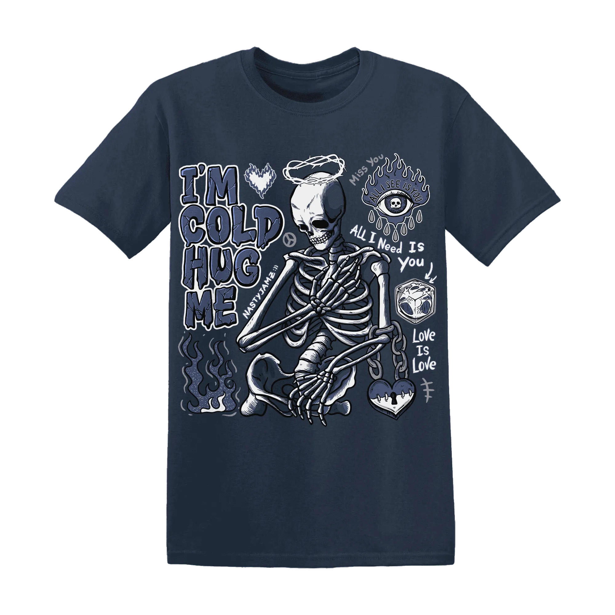Low-Diffused-Blue-11s-NastyJamz-T-Shirt-Match-Im-Cold-Hug-Me