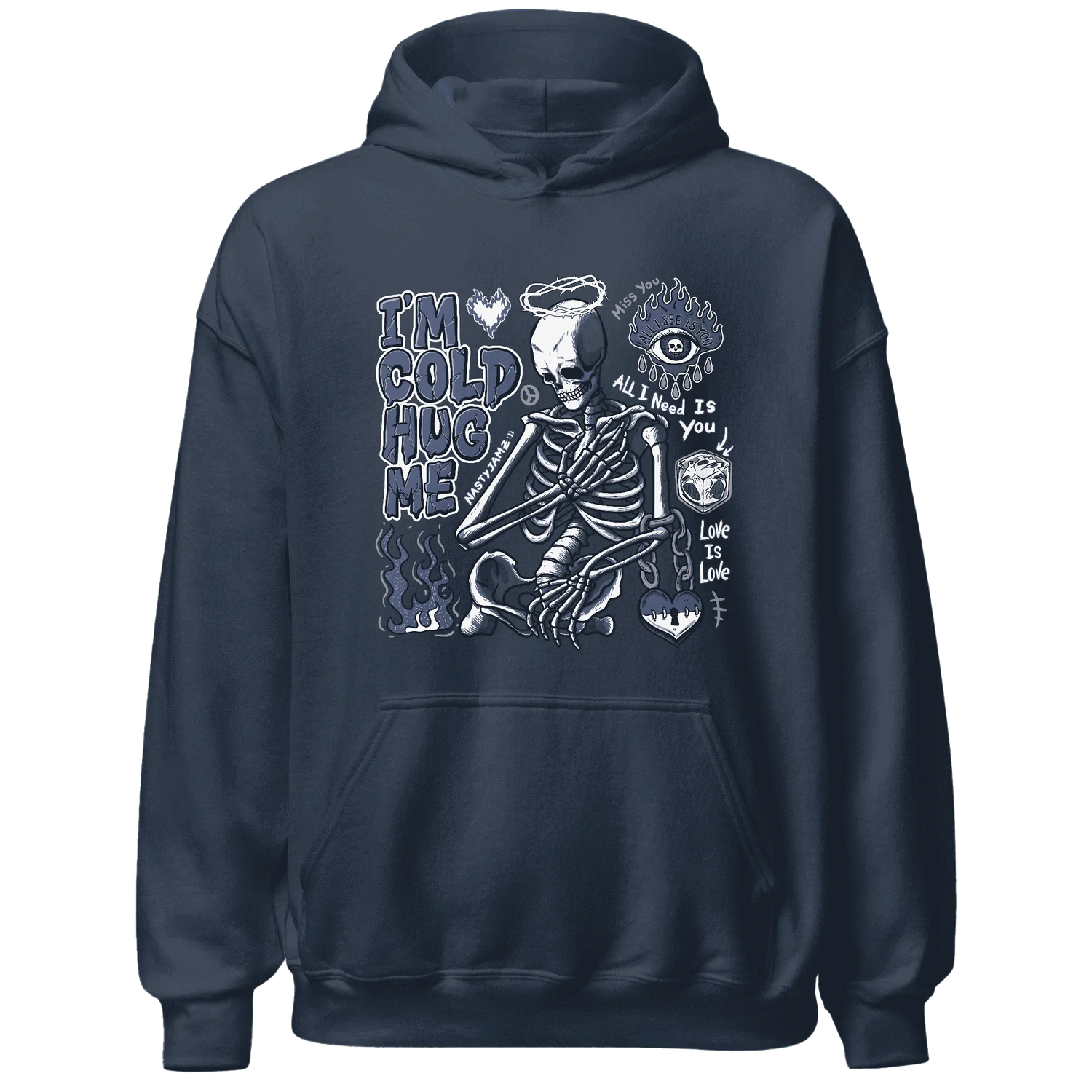 Low-Diffused-Blue-11s-NastyJamz-Hoodie-Match-Im-Cold-Hug-Me