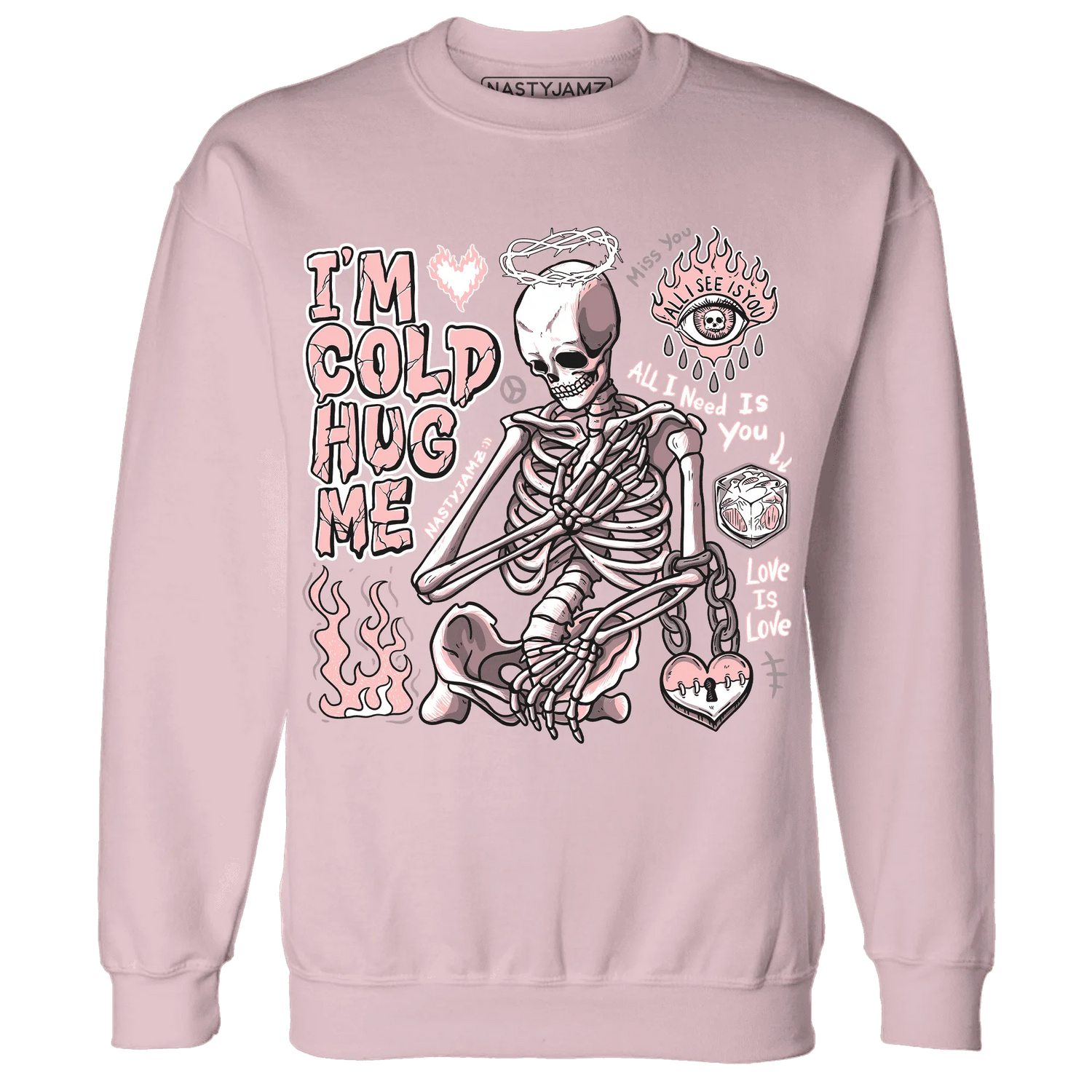 Low-Legend-Pink-11s-NastyJamz-Sweatshirt-Match-Im-Cold-Hug-Me