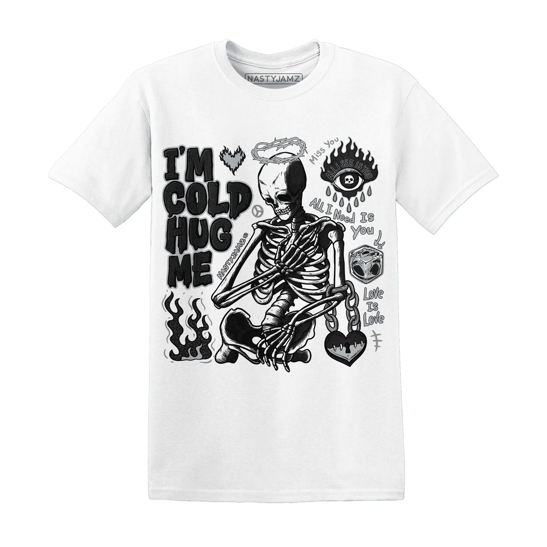 Wolf-Grey-12s-NastyJamz-T-Shirt-Match-Im-Cold-Hug-Me