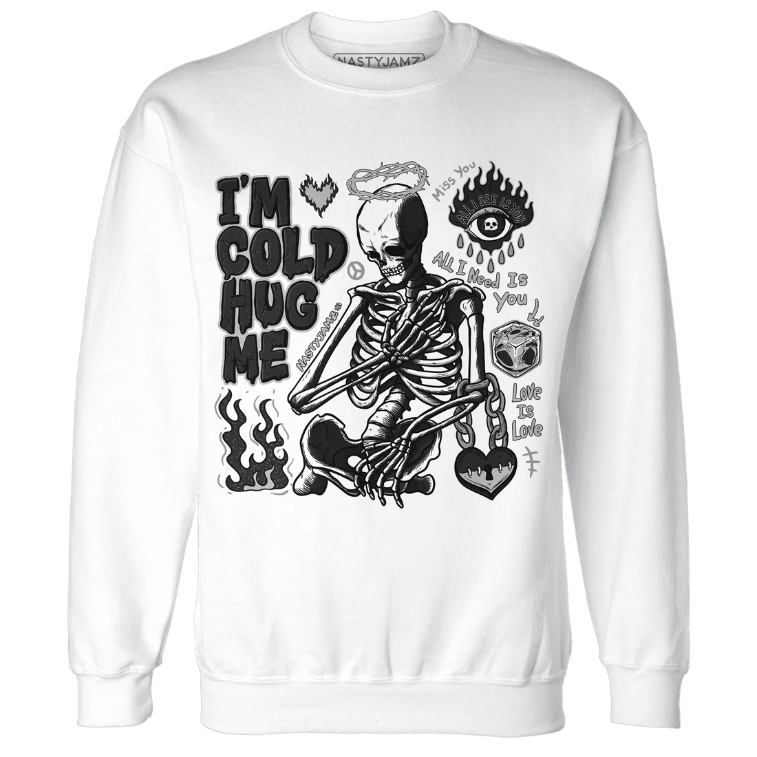 Wolf-Grey-12s-NastyJamz-Sweatshirt-Match-Im-Cold-Hug-Me