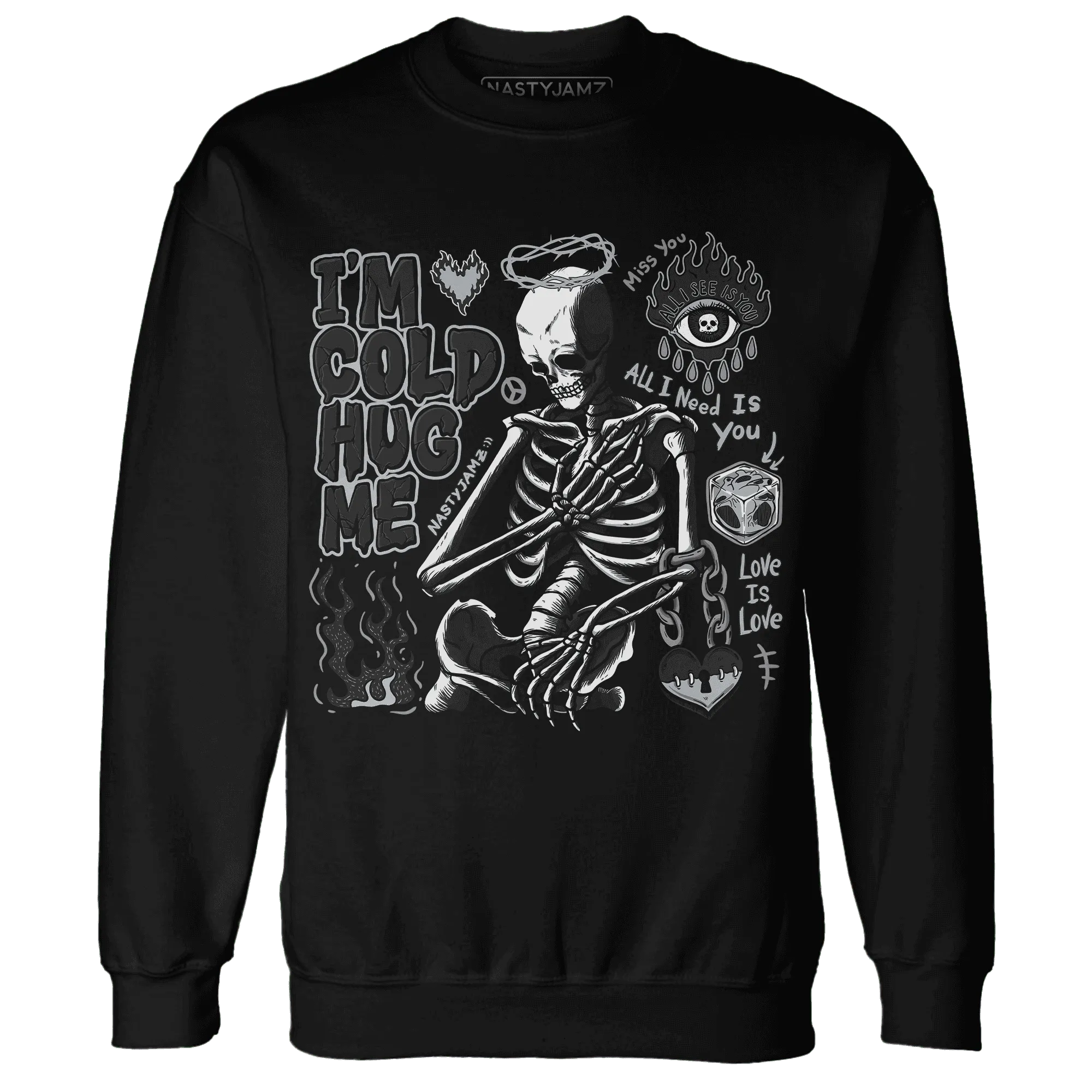 Wolf-Grey-12s-NastyJamz-Sweatshirt-Match-Im-Cold-Hug-Me