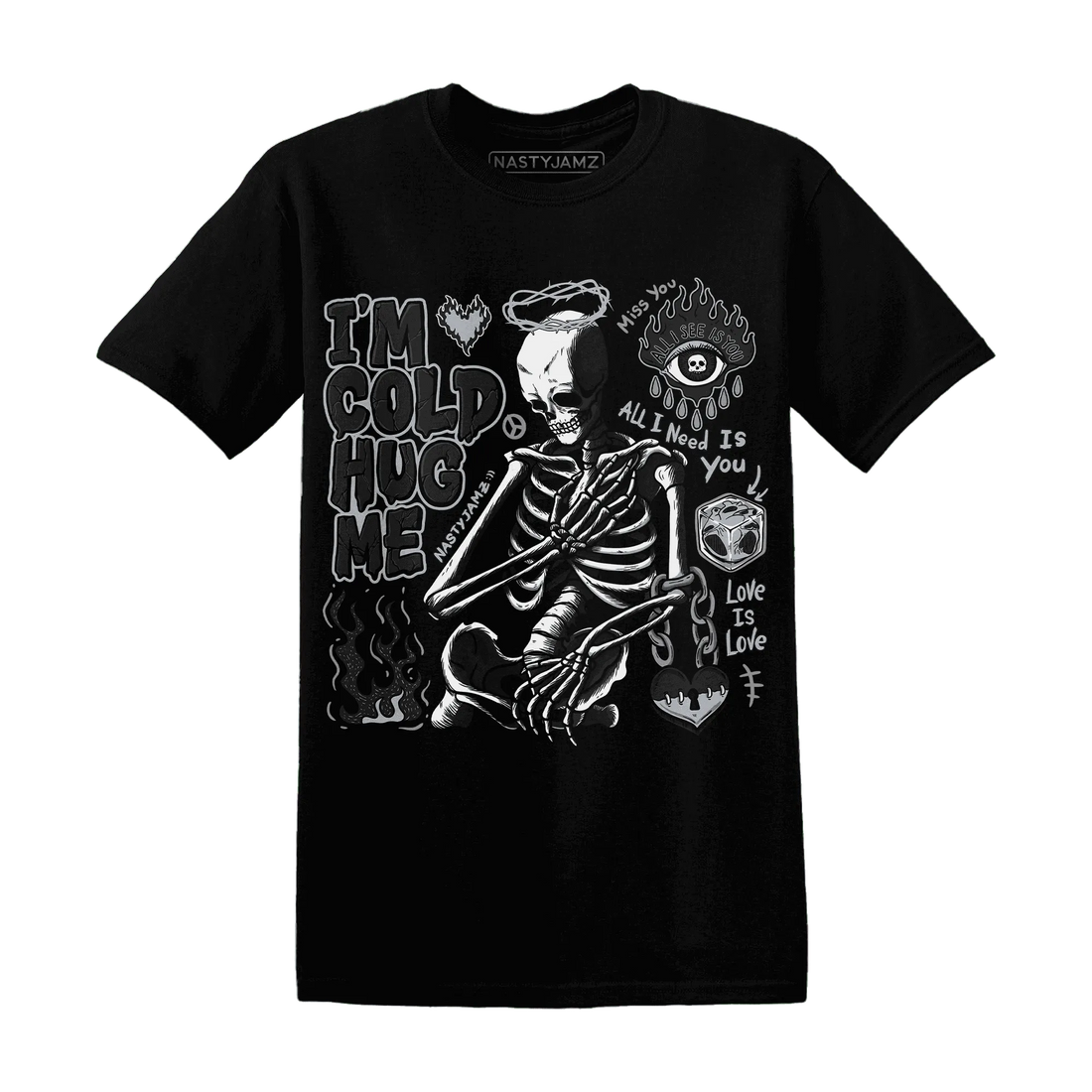 Wolf-Grey-12s-NastyJamz-T-Shirt-Match-Im-Cold-Hug-Me