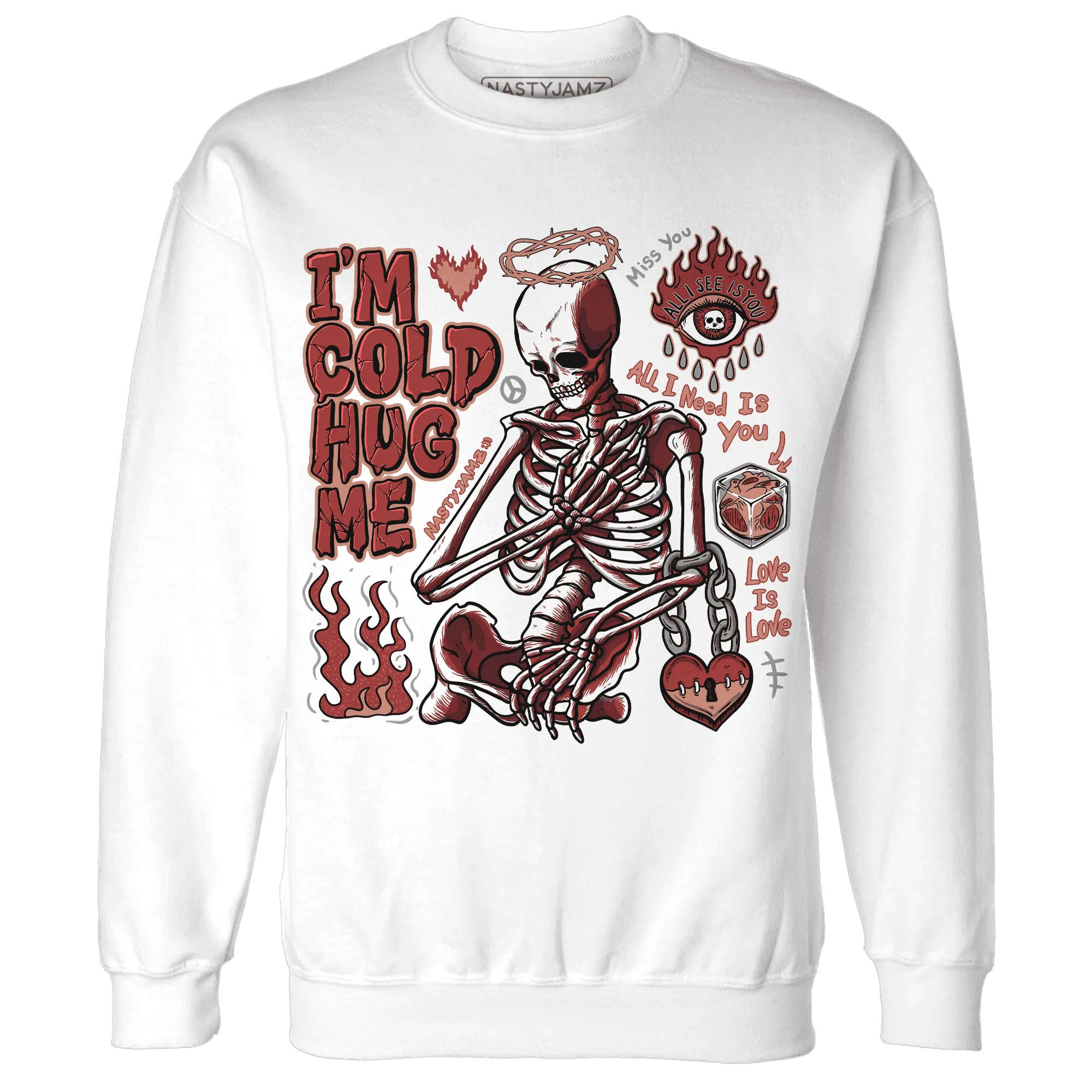 Dune-Red-13s-NastyJamz-Sweatshirt-Match-Im-Cold-Hug-Me