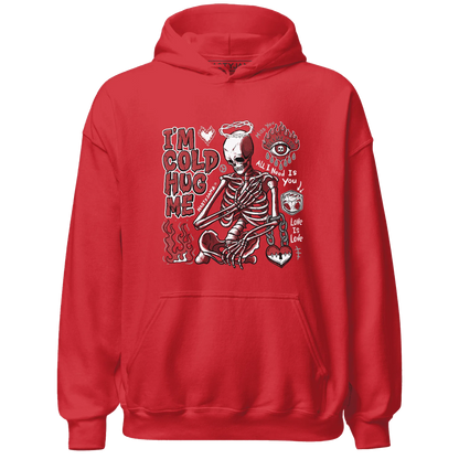 Black-Toe-Reimagined-Red-White-1s-Hoodie-Match-Im-Cold-Hug-Me