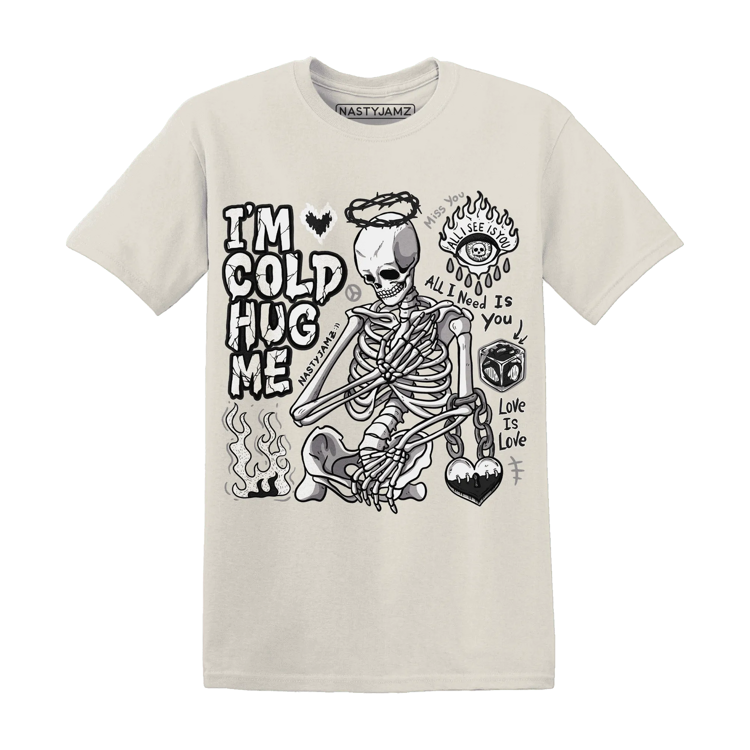 Low-Mocha-1s-NastyJamz-T-Shirt-Match-Im-Cold-Hug-Me