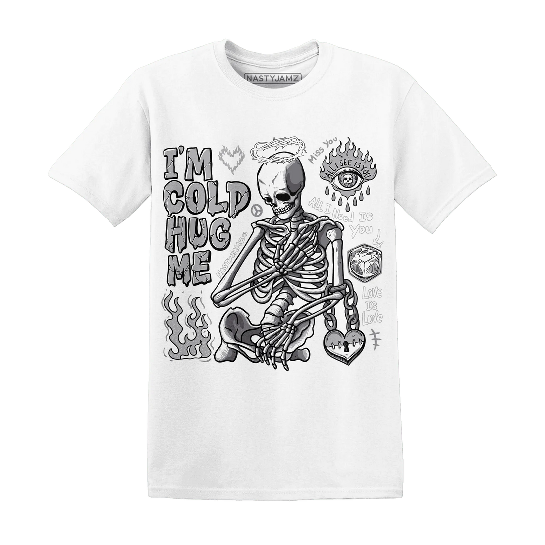 Wolf-Grey-1s-NastyJamz-T-Shirt-Match-Im-Cold-Hug-Me