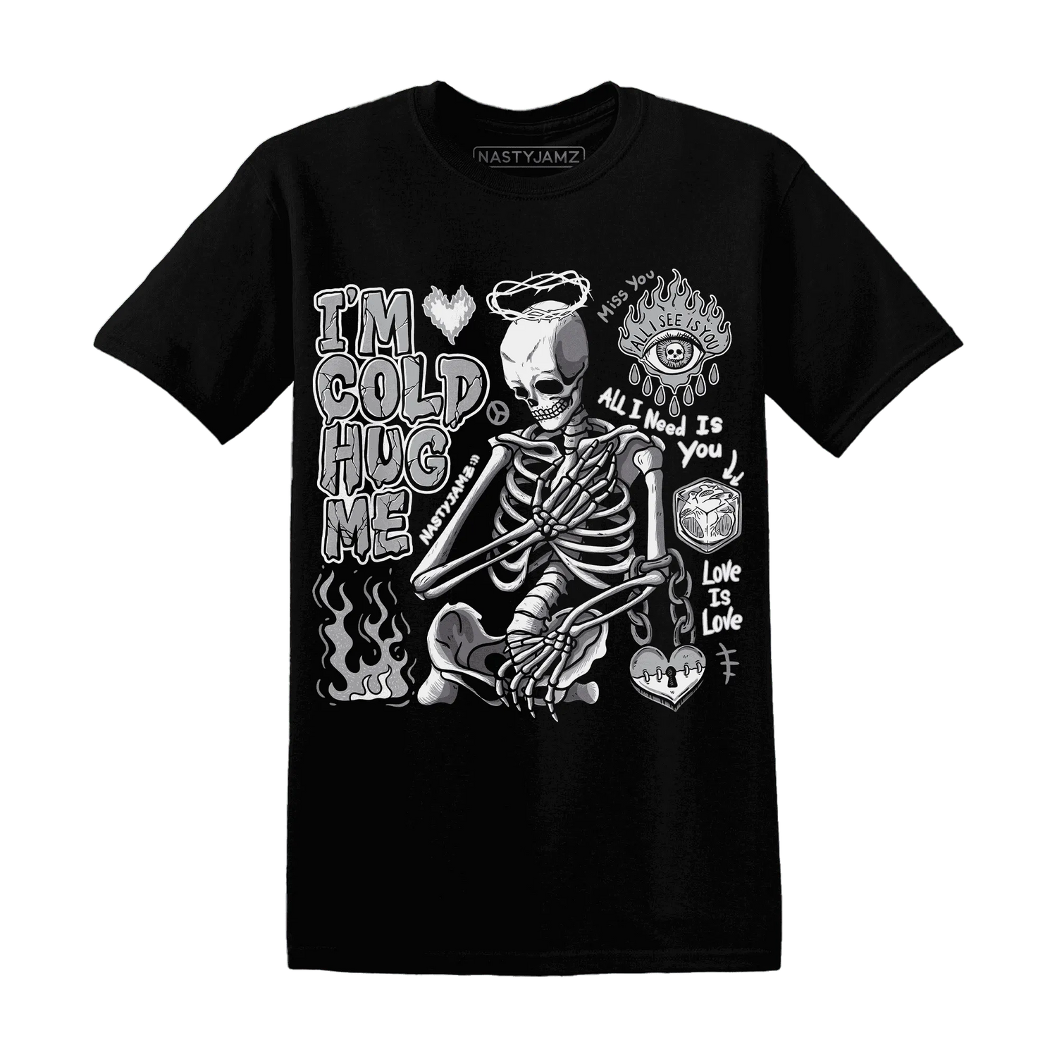 Wolf-Grey-1s-NastyJamz-T-Shirt-Match-Im-Cold-Hug-Me