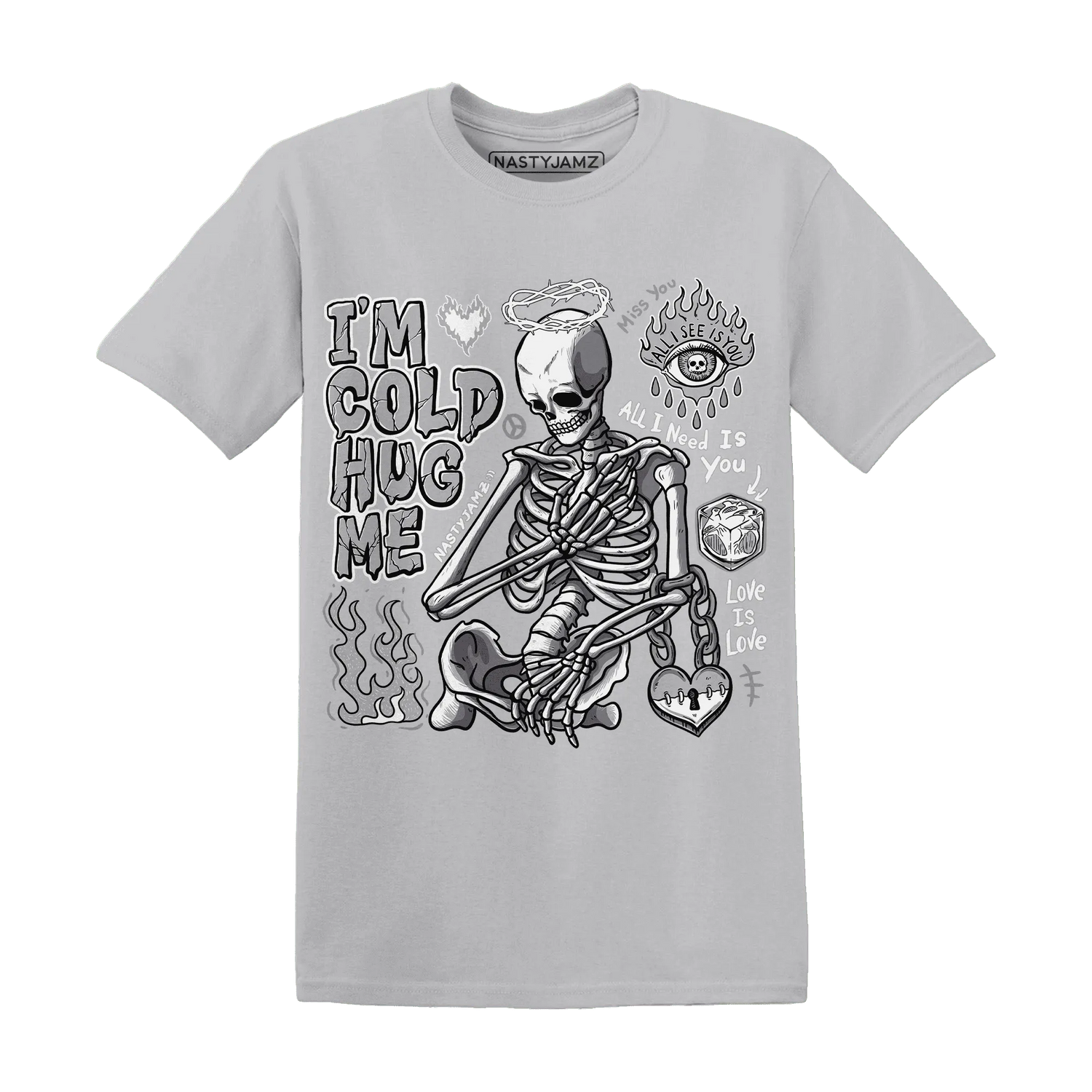 Wolf-Grey-1s-NastyJamz-T-Shirt-Match-Im-Cold-Hug-Me