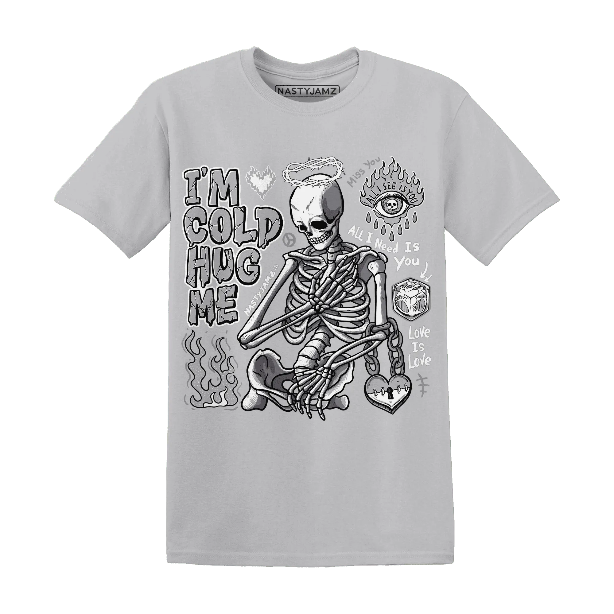 Wolf-Grey-1s-NastyJamz-T-Shirt-Match-Im-Cold-Hug-Me