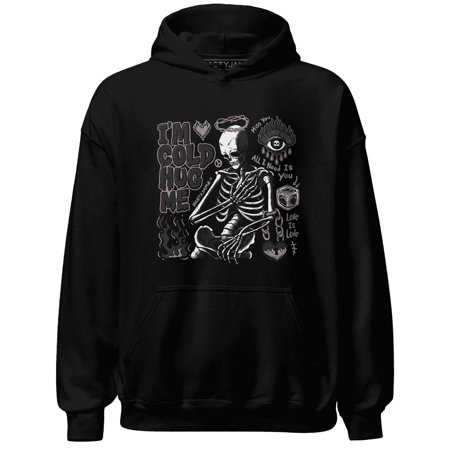 Black-Violet-Ore-3s-NastyJamz-Hoodie-Match-Im-Cold-Hug-Me
