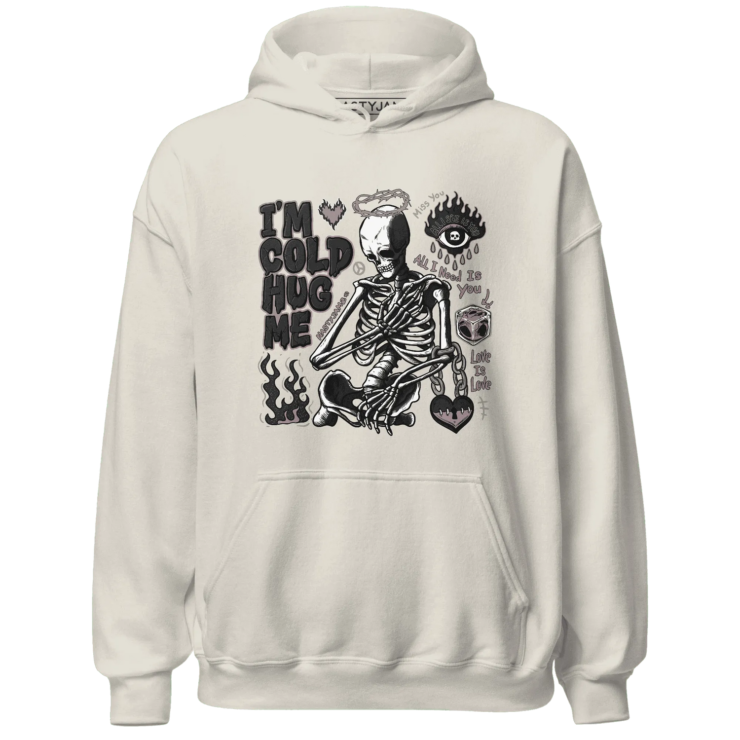 Black-Violet-Ore-3s-NastyJamz-Hoodie-Match-Im-Cold-Hug-Me