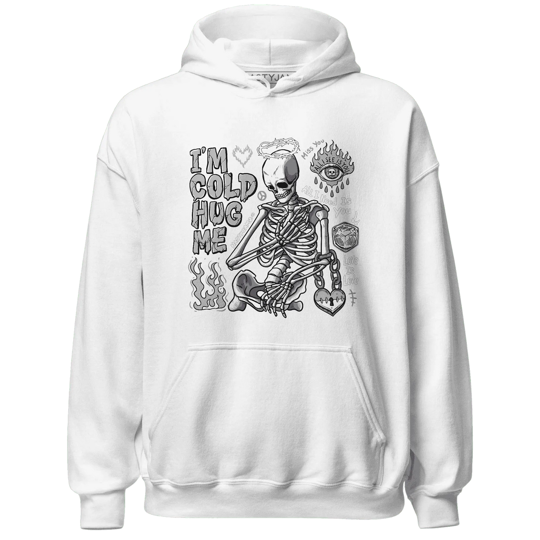 Cement-Grey-3s-NastyJamz-Hoodie-Match-Im-Cold-Hug-Me