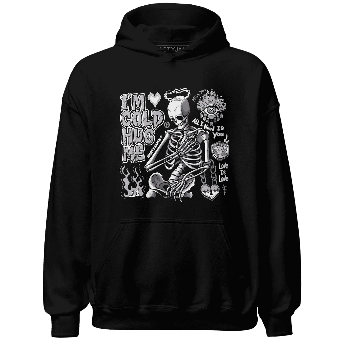 Cement-Grey-3s-NastyJamz-Hoodie-Match-Im-Cold-Hug-Me