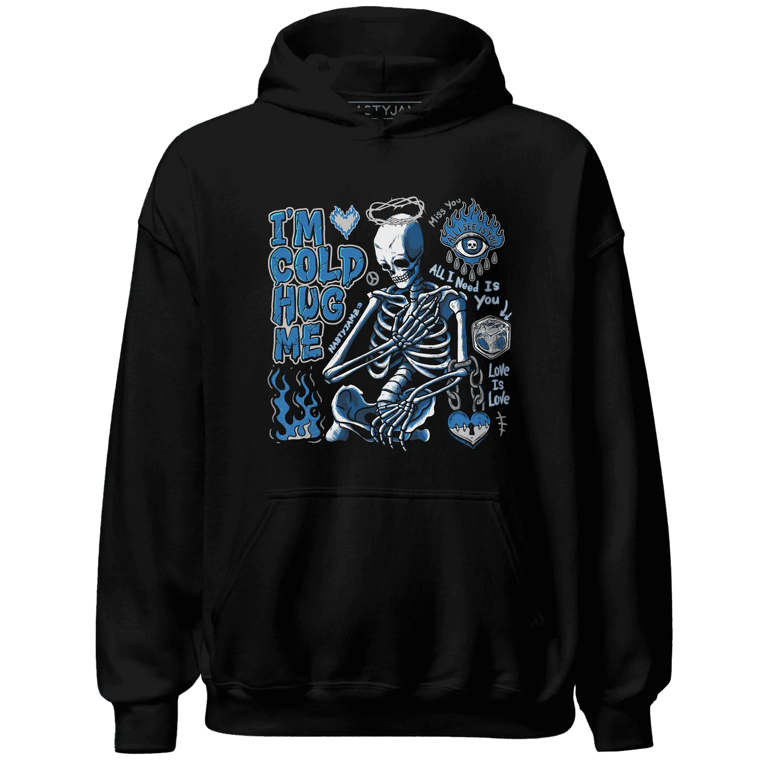 Industrial-Blue-4s-NastyJamz-Hoodie-Match-Im-Cold-Hug-Me
